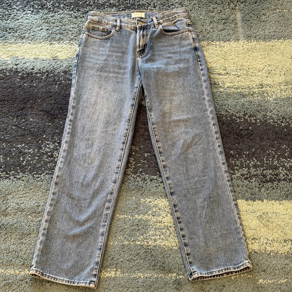 Pacsun Boyfriend Straight-Leg Jeans Womens Size 25 Medium Wash Mid Rise